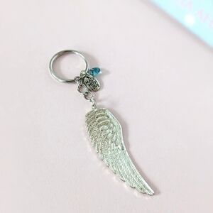 ANGEL Wing Keychain | Handcrafted by me | with  new and preloved jewelry